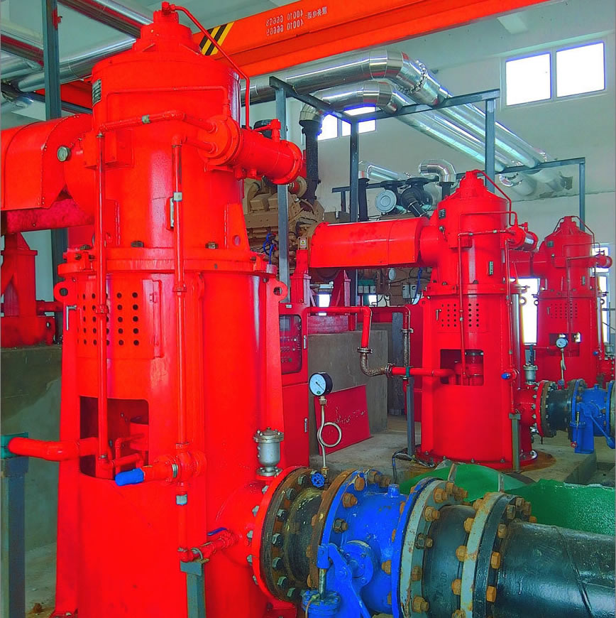 <b>Diesel vertical fire pump project of crude oil terminal vertical turbine pump</b>